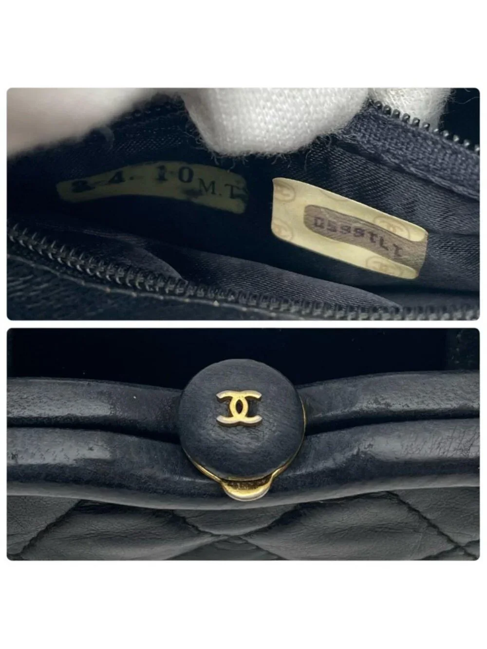 Chanel Lambskin Quilted Kiss Lock Waist Belt Bag CC Logo